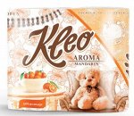 Туалетная бумага &quot;Kleo&quot; 3х сл. 4шт Aroma Мандарин / 18 /  С98