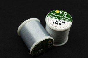 Нить для бисера K.O. Beading Thread, цвет 04GY светло-серый, длина 50м, 100% нейлон, 1030-280, 1шт