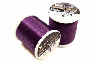 Нить для бисера Miyuki Beading Thread, длина 50 м, цвет 09 фиолетовый, нейлон, 1030-261, 1шт