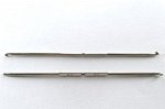 Крючок для вязания двусторонний 5,0/6,0мм, длина 130мм, никель, Maxwell, 1008-016, 1шт