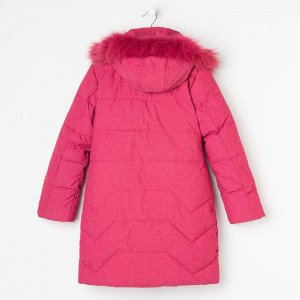 Пальто для девочки, цвет розовый, рост 152
