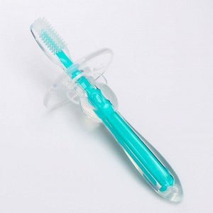Зубная щеточка-прорезыватель Uviton «Первые зубки», цвет бирюзовый