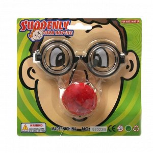 Набор-прикол «Клоуна», 2 предмета: очки, нос
