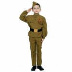Карнавальный костюм «Солдатик в брюках», детский, р. 28-30, рост 92-110 см