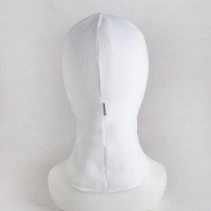 Шлем-капор для девочки, цвет белый, размер 50-52