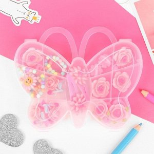 Комплект детский 14 предметов "Бабочка", форма МИКС, цветной