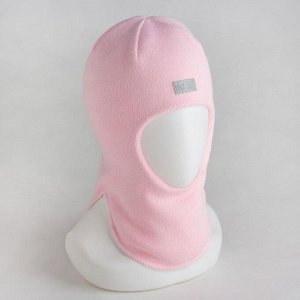 Шлем-капор для девочки, цвет розовый, размер 50-52