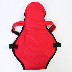 Рюкзак-кенгуру «Сидим и лежим», цвет красный МИКС
