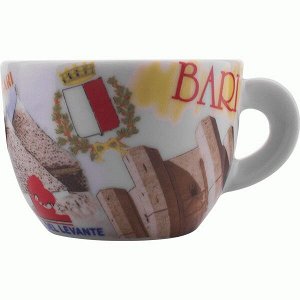 Чашка кофейная с декором капучино «Bella Italia 2» от d`ANCAP