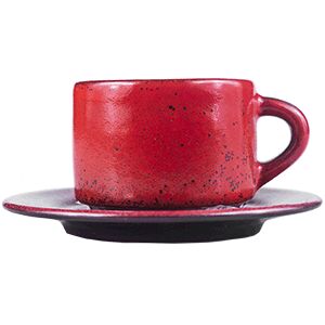 Пара кофейная «Млечный путь красный» от Борисовская Керамика
