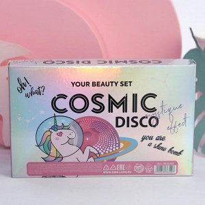 Набор: запечённые румяна и кисть для макияжа Cosmic Disco