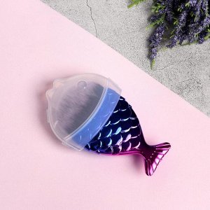 Кисть-рыбка для макияжа «Хамелеон», 8,5 см, цвет разноцветный