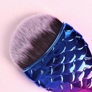 Кисть-рыбка для макияжа «Хамелеон», 8,5 см, цвет разноцветный