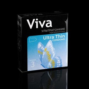 Презервативы Viva, ультратонкие, 3 шт.