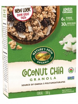 Chia Plus™ Coconut Chia Granola Органическая Гранола с кокосом и семенами чиа