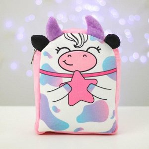 Рюкзак детский новогодний «Коровка со звёздочкой» 22х17 см