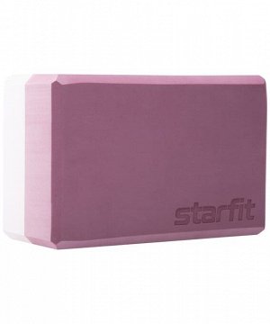 Блок для йоги STARFIT YB-201 EVA, 22,8х15,2х10 см, 350 гр, пыльная роза