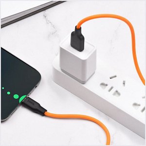 Силиконовый USB кабель HOCO X21 Plus for Lightning