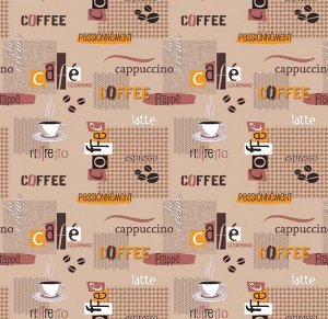 Кухонное вафельное полотенце Coffee