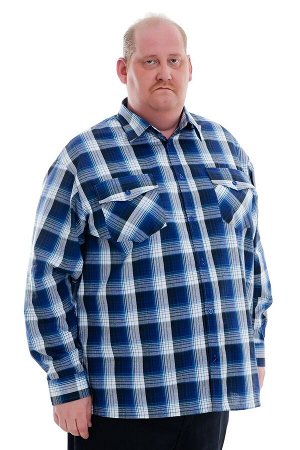 Мужская рубашка шотландка - длинный рукав "Классик"