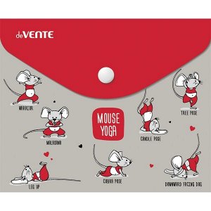 Папка на кнопке цв а6 "mouse yoga"