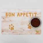 Коврик под миску &quot;Пижон&quot; с нескользящим основанием, 43 х 28 см, &quot;Bon Appetit&quot;