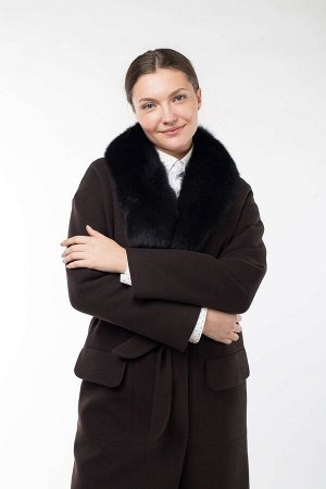 Пальто женское утепленное(пояс)
