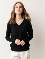 Женский пуловер черный