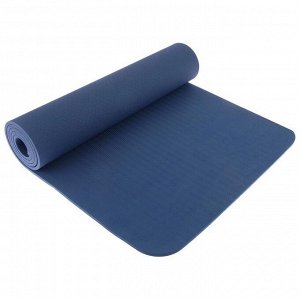 Коврик для йоги 183 ? 61 ? 0,8 см, цвет синий