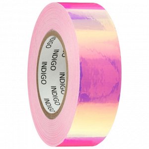 Обмотка для обруча с подкладкой MIRROR RAINBOW 20 мм * 14 м, цвет флуоресцентный розовый