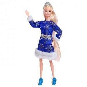 Happy Valley Кукла-снегурочка шарнирная «Снежная принцесса»