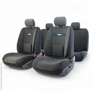Авточехлы COMFORT, анатом. поддержка, велюр, 11 предм., карман, 6 молний, жаккард полипропилен, расцветка "Аташе"