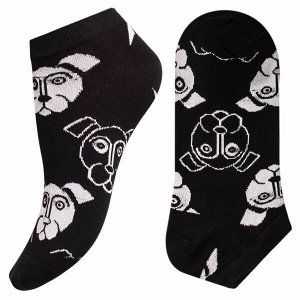 Носки мужские хлопковые укороченные " Super socks A162-1 " чёрные р:40-45