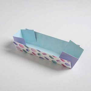 Коробочка для макарун с PVC крышкой «Color your life», 19,5 х 5 х 4,5 см