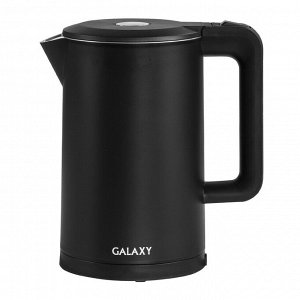 Чайник Galaxy GL 0323 ЧЕРНЫЙ (8шт)  Чайник электрический  мощность 2000 Вт, объем 1,7 л, скрытый нагревательный элемент, двойная стенка из нержавеющей стали 18/10 и пищевого пластика, автоотключение п