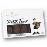 3.60.04 Печенье сдобное шоколадное с какао-ореховым кремом “PETIT FOUR” 300гр*12шт