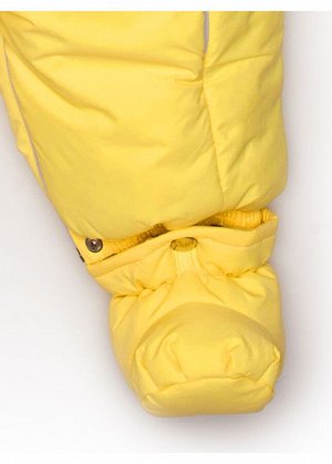 Комбинезон-конверт "трансформер", Зима, подклад с содержанием шерсти отстёгивается, Желтый  арт.147шм