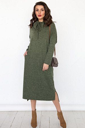 Платье "Свобода стиля" (зеленое) П1672