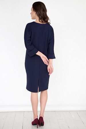 Платье "Девушка с обложки" (темно-синий) П1661-12
