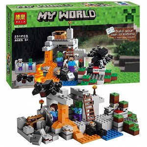 Конструктор Майнкрафт My World «Пещера» 251 деталь , арт. 10174