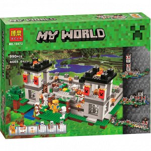 Конструктор Майнкрафт My World «Крепость 4 в 1» 990 деталей , арт. 10472