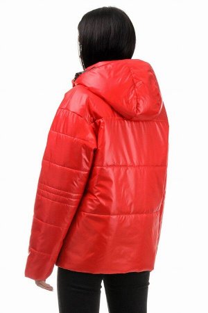 Куртка демисезонная «Бланш», 42-48, арт.297 красный-черный
