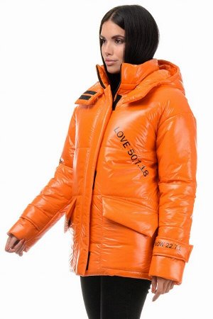 Куртка демисезонная «Лиана», 42-48, арт.299 оранжевый
