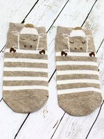 Короткие носки &quot;Short Brown&quot; Овечка