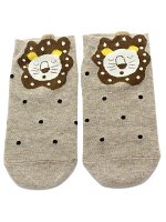 Короткие носки &quot;Short Brown&quot; Лев