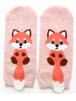 Короткие носки &quot;Котята с хвостом&quot; Розовые