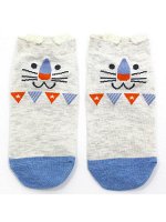 Короткие носки р.35-40 &quot;Blue series&quot; Зайка с флажками