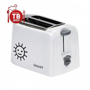 Тостер Galaxy GL 2900 (6шт) Тостер  мощность 850 Вт, теплоизолированный корпус, регулятор времени приготовления, съемный поддон для крошек, автоматическое центрирование тостов, отсек для хранения шнур