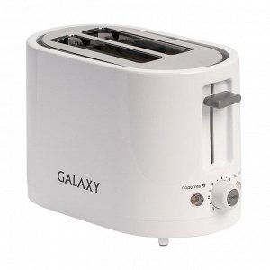 Тостер Galaxy GL 2908 (6шт) Тостер  мощность 800 Вт, функция размораживания и подогрева, теплоизолированный корпус, регулятор времени приготовления, съемный поддон для крошек, автоматическое центриров