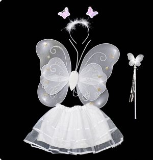 Комплект В набор входит: бабочка со светящ. крыльями, палочка, ободок, юбка